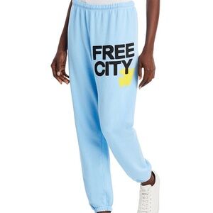 Free city cotton logo sweatpants